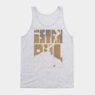 Istanbul, Turkey City Map Typography - Bauhaus Tank Top